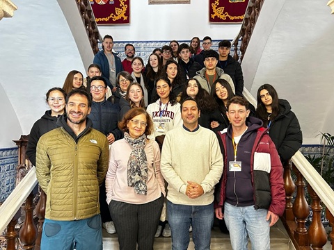 El concejal de Juventud destaca el potencial de Andújar al recibir a estudiantes de Erasmus Plus.