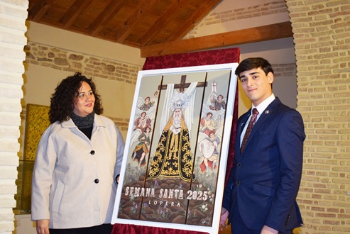 Presentado el Cartel de la Semana Santa de Lopera 2025, obra de Luis Pérez Pastor.