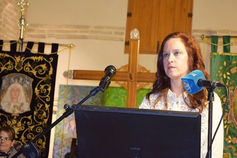 Ana Cantero Izquierdo pronunció un emotivo pregón de Semana Santa de Lopera.