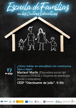 La Escuela de Familias abordará cómo tratar la sexualidad con los hijos.