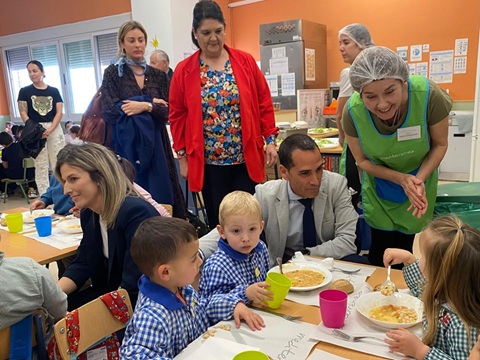 Educación destaca el servicio de calidad de los comedores escolares de la provincia de Jaén.