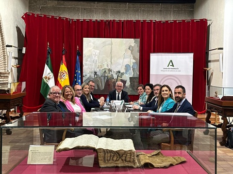El delegado del Gobierno Andaluz, Jesús Estrella, ha presidido la reunión de coordinación con los delegados territoriales.
