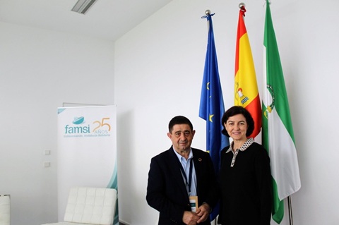 Reyes se reúne con la secretaria de Estado de Cooperación Internacional y representantes de la ONU y Marruecos.