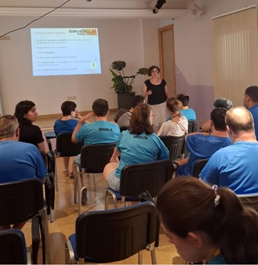 El Área Sanitaria Norte de Jaén realiza 60 acciones para formar a la ciudadanía sobre el virus del Nilo occidental.