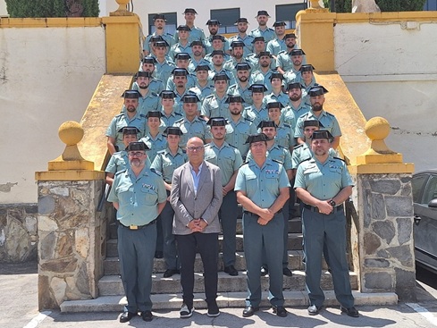 40 agentes guardias civiles se incorporan en prácticas a la Comandancia de Jaén para completar su formación profesional.