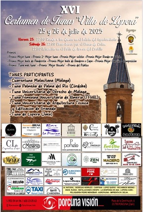 Lopera se prepara para vivir este fin de semana el XVI Certamen de Tunas “Villa de Lopera”.