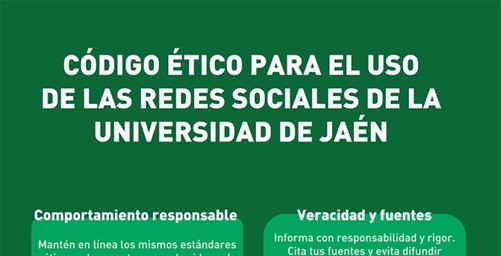 La Universidad de Jaén elabora un código ético para el uso de las redes sociales.