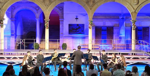 Actuación de la Orquesta de la Universidad de Jaén en ‘Baezafest’.