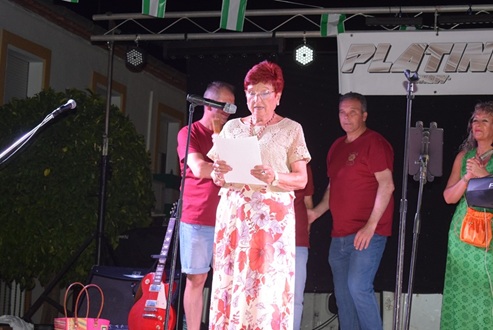 Mari Izquierdo Herrador pronunció un emotivo pregón de las Fiestas de San Roque.