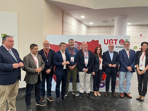 Manuel Fernández resalta el papel de UGT en la defensa de los derechos laborales y sociales para el avance de la provincia.