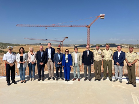 El presidente de la Diputación valora el avance de las obras del campus principal del CETEDEX.