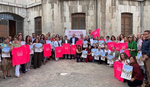 La Diputación se suma al circuito “40 marchas, una provincia contra el cáncer de mama”.