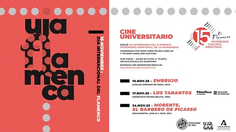‘UJA Flamenca’ programa desde este lunes un ciclo de cine y dos espectáculos para conmemorar el Día Internacional del Flamenco.