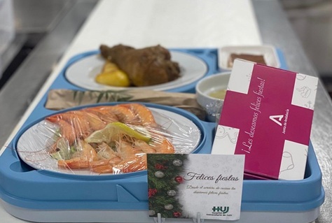 El Hospital Universitario de Jaén ofrece menús especiales para celebrar las fiestas navideñas.