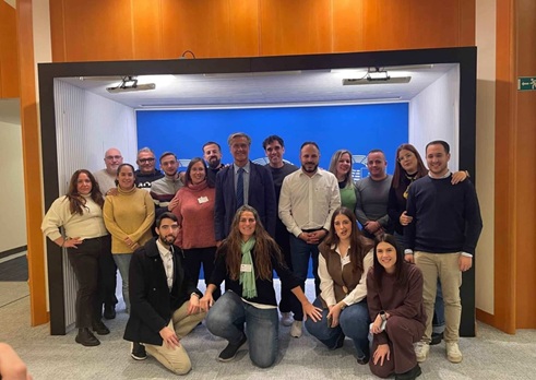 Las Juventudes Socialistas de Jaén visitan el Parlamento Europeo en Bruselas.