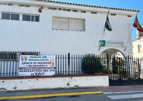 El Centro de Mayores de Lopera, en el debate de las enmiendas presentadas por el PSOE al Presupuesto de la Junta de Andalucía.