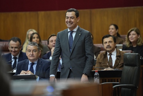Juanma Moreno reivindica la autonomía de Andalucía antes del 28F: «Ha costado mucho esfuerzo y sacrificio».