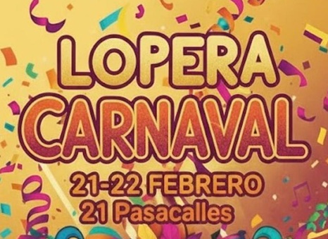 El Ayuntamiento de Lopera publica las bases del Pasacalles de Carnaval del sábado 21 de febrero.