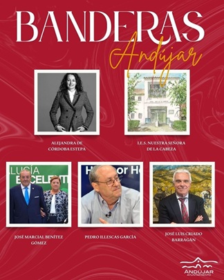 El Ayuntamiento designa a los galardonados con las Banderas del Día de Andújar 2026.