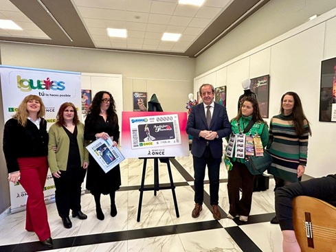 El Ayuntamiento de Andújar celebra que la ONCE lleve Andújar Flamenca a toda España en su cupón del 7 de febrero.