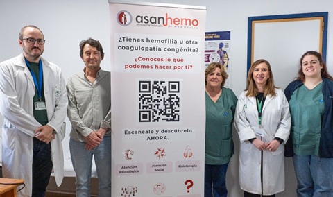 El Hospital Universitario de Jaén refuerza su colaboración con la Asociación Andaluza de Hemofilia.