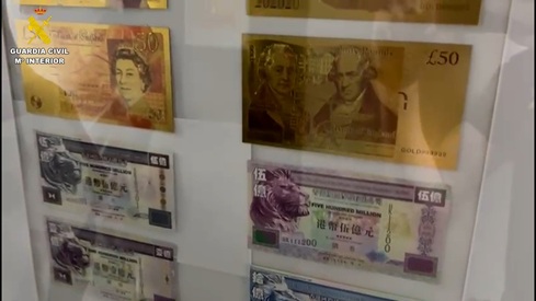 Detenidos cinco miembros de un falso grupo militar y religioso que vendía billetes de escaso valor por cientos de miles de euros.