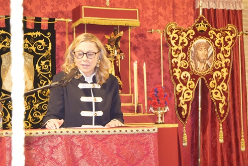 Marilina Espinosa Vallejo pronunció un emotivo pregón de la Semana Santa de Lopera 2026.