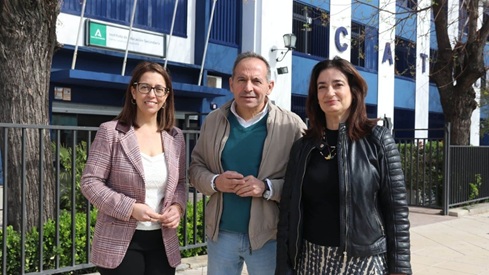 El PSOE destaca el “sello socialista” de la rehabilitación del IES Santa Catalina de Jaén.