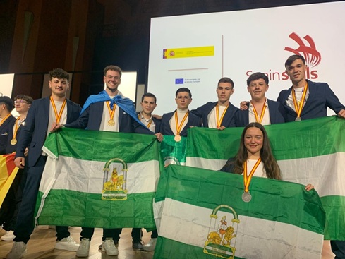 Andalucía logra siete medallas en el campeonato nacional de FP SpainSkills 2026.