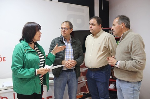 El PSOE señala que «la Junta deja tirados a los regantes del Rumblar al reducir drásticamente su aportación a las obras de modernización».