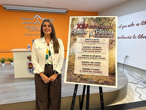 Andújar presenta la XIV Ruta de los Patios y de las Plazas con cinco conciertos gratuitos en espacios emblemáticos.