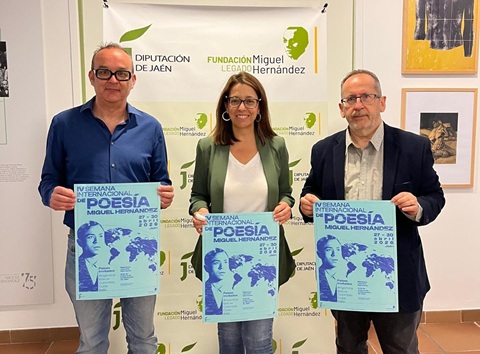 La cuarta edición de la Semana Internacional de la Poesía reunirá en Jaén a destacados poetas de seis países.