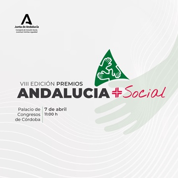 El BOJA publica el fallo de los Premios Andalucía + Social, que reconocen la labor de más de una veintena de personas y entidades por la inclusión.