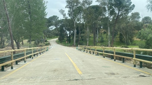 El vado inundable sobre el río Jándula en la A-6177 permanecerá abierto al tráfico hasta el próximo 5 de mayo.