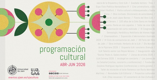 Literatura, música, patrimonio o artes escénicas, protagonistas de la programación cultural de la UJA para la primavera.
