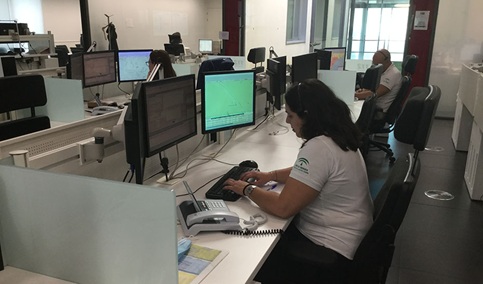 EMA 1-1-2 coordina casi 9.000 incidencias en Andalucía durante el puente del Primero de Mayo.