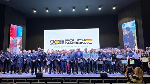 La Subdelegación del Gobierno reconoce a 70 profesionales en el acto conmemorativo del Día de la Seguridad Privada en la provincia de Jaén.