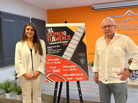 El Ayuntamiento de Andújar presenta el XL Gazpacho Flamenco con un cartel de primer nivel.