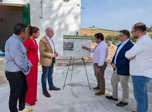 El diputado de Servicios Municipales realiza una visita técnica a las obras del sistema de abastecimiento en alta de La Loma.