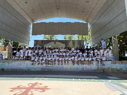 Luis Miguel Carmona participa en la clausura del Campus de la Fundación Real Madrid en Alcaudete.