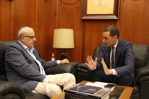 El presidente de la Diputación de Jaén mantiene un primer encuentro con el presidente de la Audiencia Provincial.