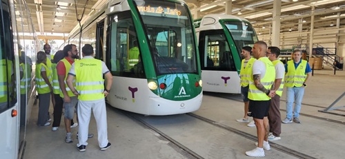 La Junta inicia la formación práctica de los conductores del tranvía de Jaén.