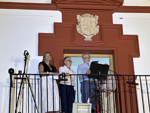 Emotivo y sentido pregón de la Feria de Lopera a cargo de Alfonso García Santiago.