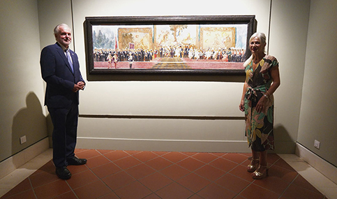 El Bellas Artes de Sevilla expone uno de los grandes lienzos de la Exposición Iberoamericana de 1929.