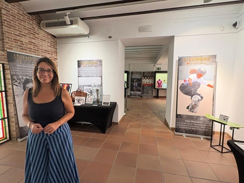 La muestra ‘Mujeres leyendas del deporte’ podrá verse hasta el 6 de octubre en el Centro Cultural Baños Árabes de Diputación.