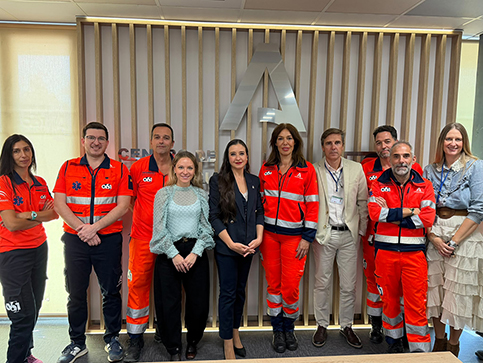 La delegada de Sanidad y Consumo visita Salud Responde y las instalaciones del 061 de Jaén.