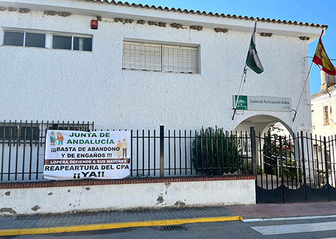 IU Lopera lleva de nuevo al Parlamento andaluz el cierre del CPA y exige fechas concretas para su reapertura.