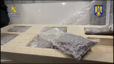 La Guardia Civil y la Policía de Rumanía desarticulan una estructura criminal dedicada al tráfico internacional de drogas con base en Jaén.
